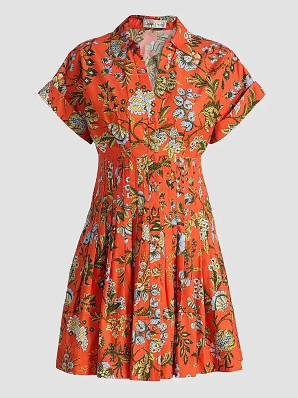 Cara Cara Nash Floral Cotton Poplin Minidress Small